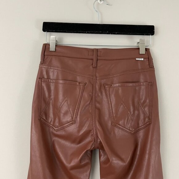 Mother The Mid Rise Dazzler Ankle Pants in Wax On Wax Off Friar Brown Size 26 - Picture 9 of 9